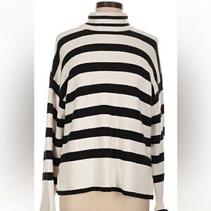 White House Black Market Striped Knit Top